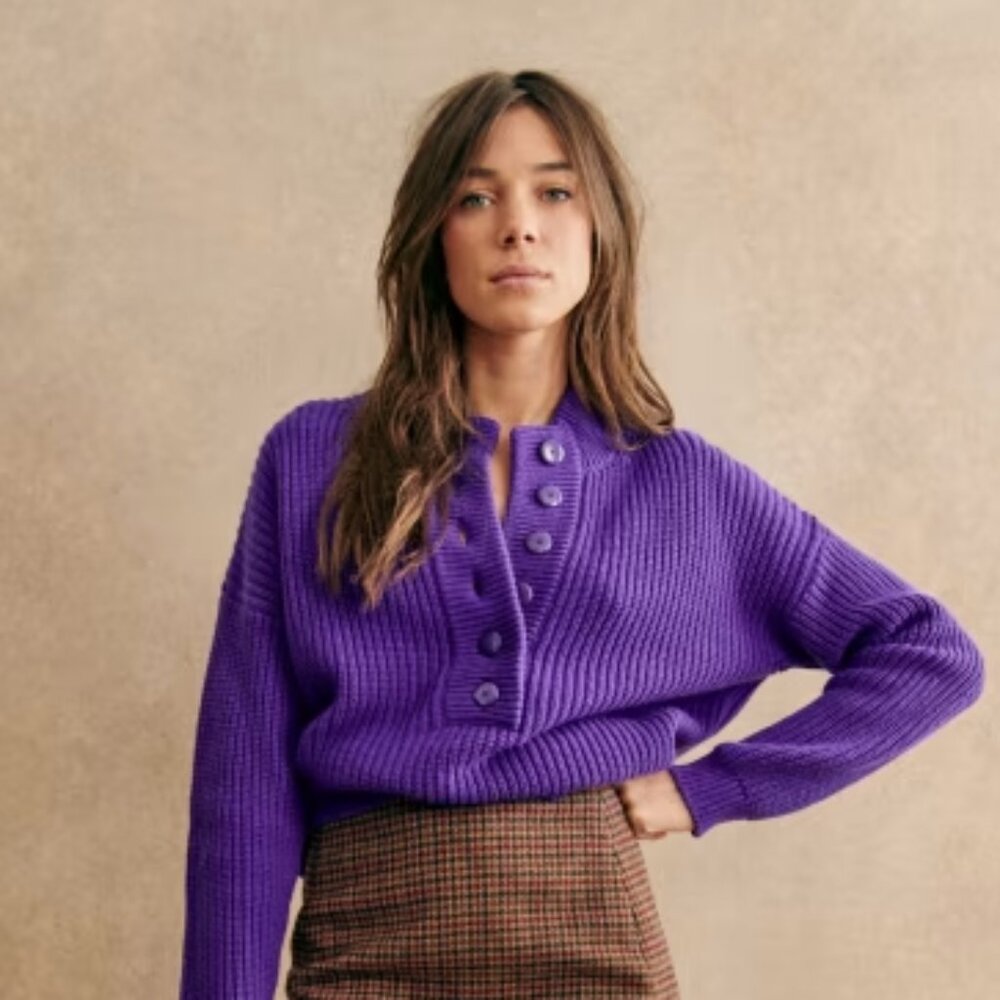 Lucas Jumper Sweater in Ultra Violet Size S